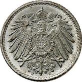Reverse 5 Pfennig 1915 D