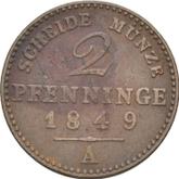 Reverse 2 Pfennig 1849 A