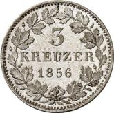 Reverse 3 Kreuzer 1856