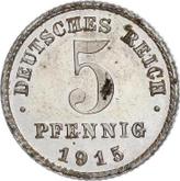 Obverse 5 Pfennig 1915 J