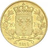 Reverse 20 Francs 1818 Q