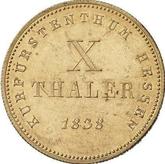 Reverse 10 Thaler 1838