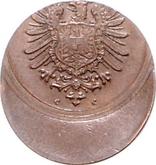 Reverse 1 Pfennig 1873-1889