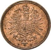 Reverse 1 Pfennig 1889 D