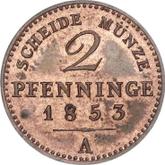 Reverse 2 Pfennig 1853 A