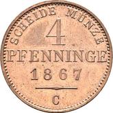 Reverse 4 Pfennig 1867 C