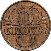 Reverse 5 Groszy 1929 Pattern Numismatic Congress