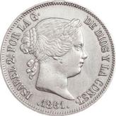 Obverse 20 Reales 1861