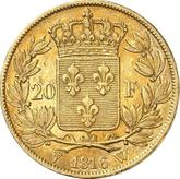 Reverse 20 Francs 1816 W