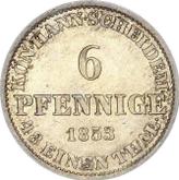 Reverse 6 Pfennig 1853 B