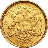 Obverse 5 Pesos 1895 So
