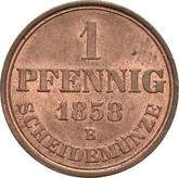 Reverse Pfennig 1858 B
