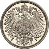 Reverse 5 Pfennig 1908 E