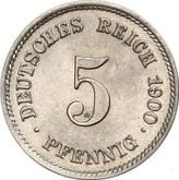 Obverse 5 Pfennig 1900 E