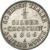 Reverse 1/2 Silber Groschen 1846 A
