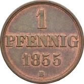 Reverse Pfennig 1855 B