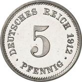 Obverse 5 Pfennig 1912 G