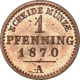 Reverse 1 Pfennig 1870 A