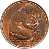 Reverse 50 Pfennig 1949-2001