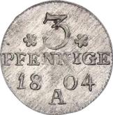 Reverse 3 Pfennig 1804 A