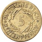 Obverse 5 Rentenpfennig 1925 F