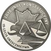 Reverse 10 Zlotych 2001 MW AN 15 Years of the Constitutional Court