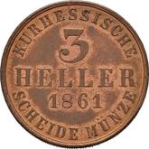 Reverse 3 Heller 1861