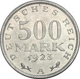 Reverse 500 Mark 1923 A