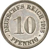 Obverse 10 Pfennig 1915 G