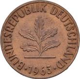 Reverse 2 Pfennig 1963 D