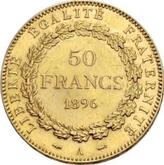Reverse 50 Francs 1896 A