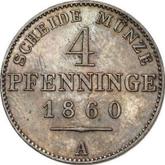 Reverse 4 Pfennig 1860 A
