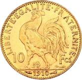 Reverse 10 Francs 1910