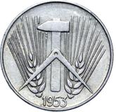 Reverse 5 Pfennig 1953 E