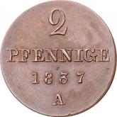 Reverse 2 Pfennig 1837 A