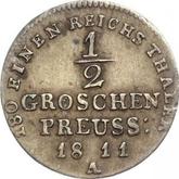 Reverse 1/2 Groschen 1811 A