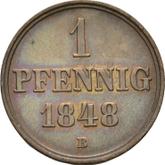 Reverse Pfennig 1848 B