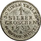 Reverse Silber Groschen 1833 A