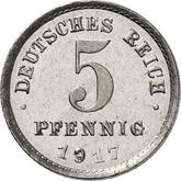 Obverse 5 Pfennig 1917 D