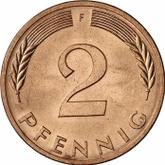 Obverse 2 Pfennig 1995 F