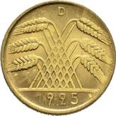 Reverse 10 Reichspfennig 1925 D