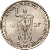 Obverse 5 Reichsmark 1925 D Rhineland