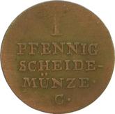 Reverse Pfennig 1821 C