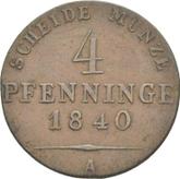 Reverse 4 Pfennig 1840 A