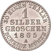 Reverse Silber Groschen 1865 A