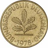 Reverse 10 Pfennig 1978 J