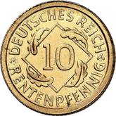 Obverse 10 Rentenpfennig 1923 D