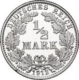Obverse 1/2 Mark 1912 A