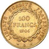 Reverse 100 Francs 1906 A
