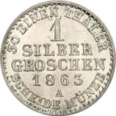 Reverse Silber Groschen 1863 A